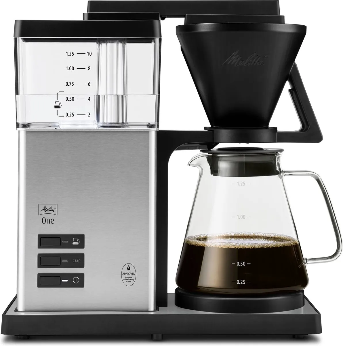 Melitta One SST Koffiemachine 6780188 - 2 Kopjes - 1,25L - RVS