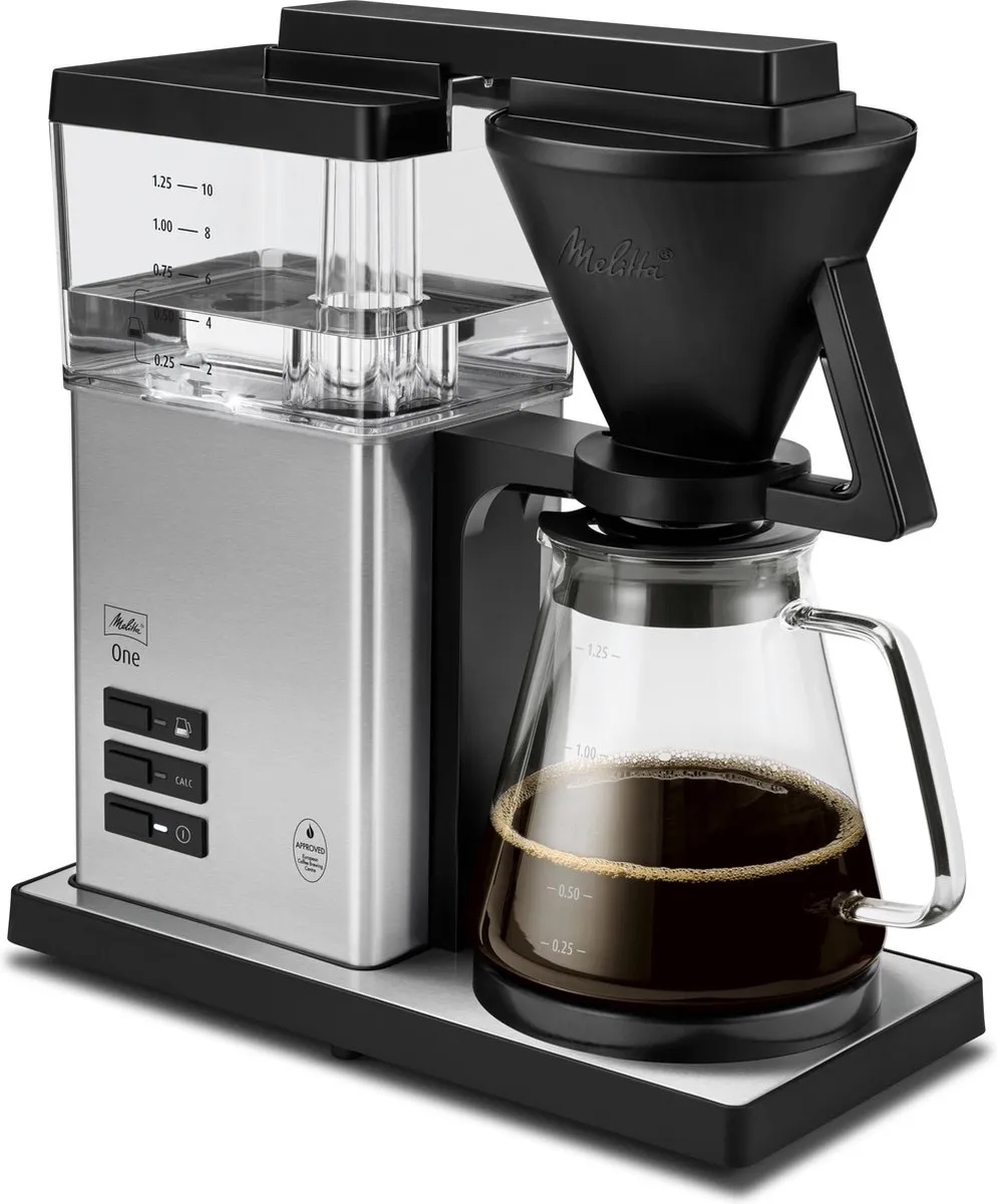 Melitta One SST Koffiemachine 6780188 - 2 Kopjes - 1,25L - RVS