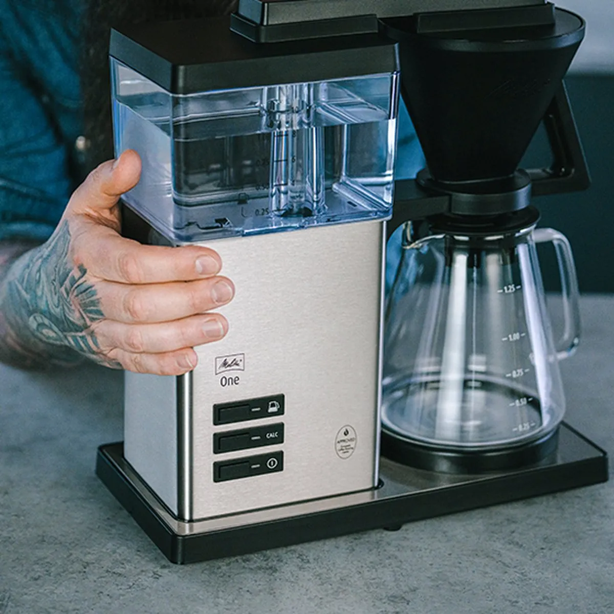Melitta One SST Koffiemachine 6780188 - 2 Kopjes - 1,25L - RVS