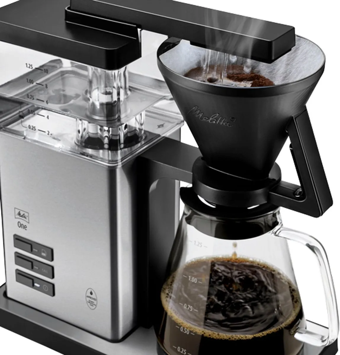 Melitta One SST Koffiemachine 6780188 - 2 Kopjes - 1,25L - RVS
