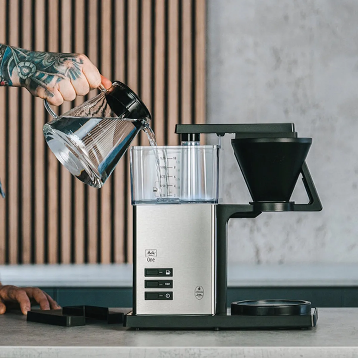 Melitta One SST Koffiemachine 6780188 - 2 Kopjes - 1,25L - RVS