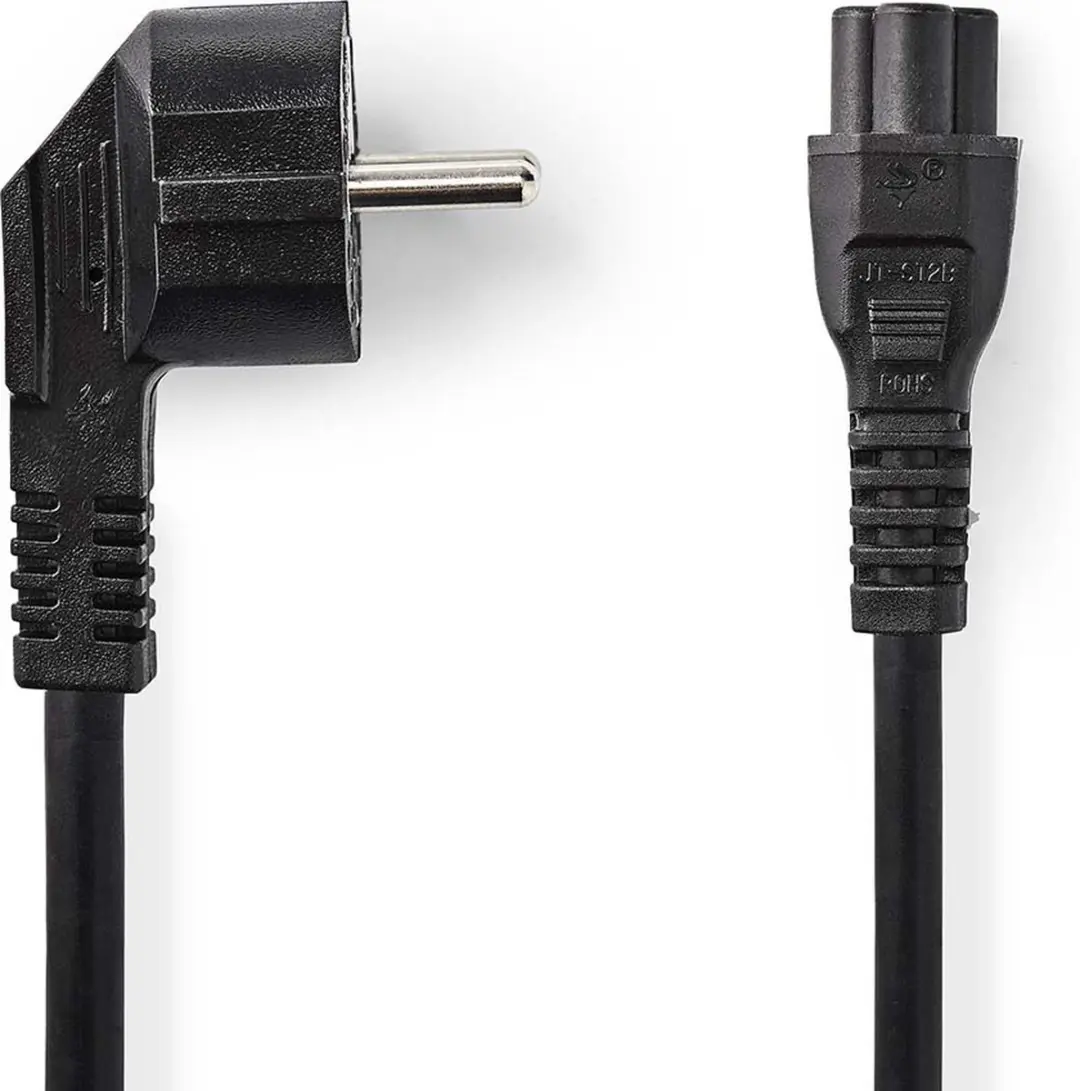 Nedis Stroomkabel Type F CEGB10100BK20 - 2m - Gehoekt