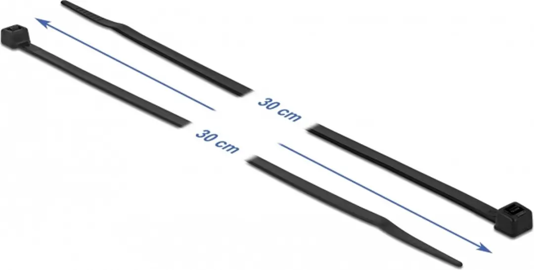 Delock Tie-wraps 4,8mm - 100 Stuks - Zwart