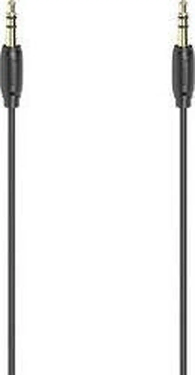 Hama 3,5mm Jack Audiokabel Stereo Verguld 0,5m - Zwart
