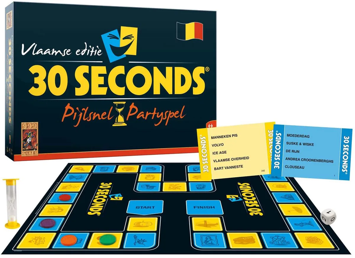 999 Games 30 Seconds Vlaamse Editie Bordspel - 3-24 Spelers