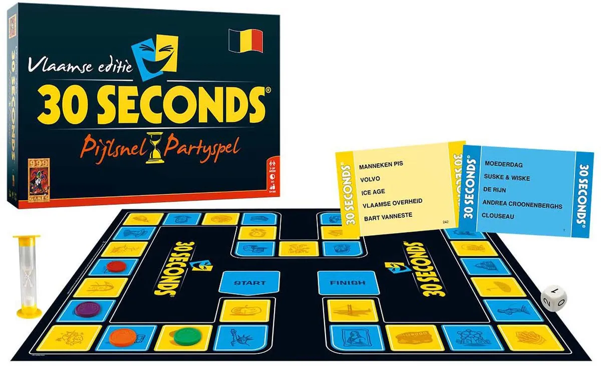 999 Games 30 Seconds Vlaamse Editie Bordspel - 3-24 Spelers