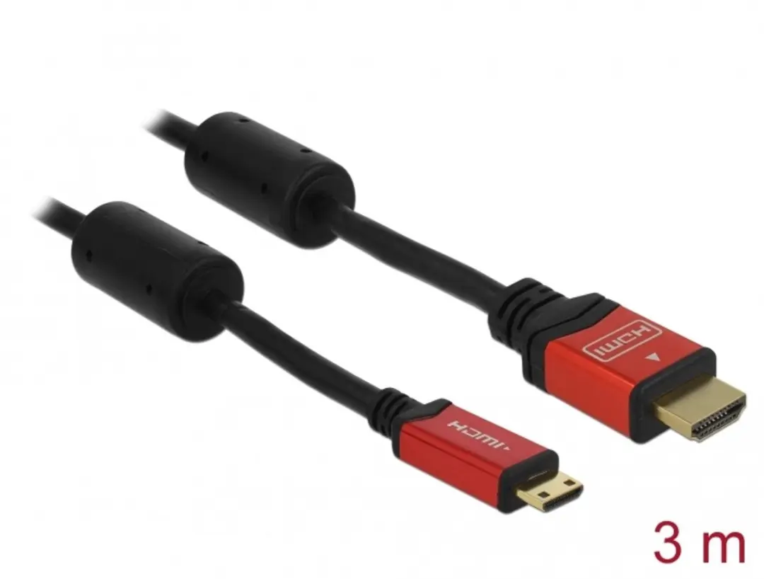 Delock HDMI Kabel A naar Mini-C 4K 3m