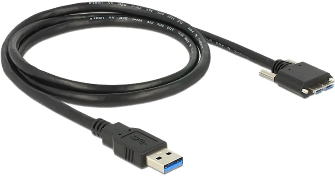 Delock USB 3.0 A naar Micro-B Kabel 1m - Zwart