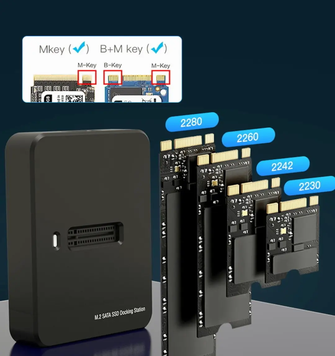 Gembird USB Type-C M.2 SSD Docking Station - Zwart