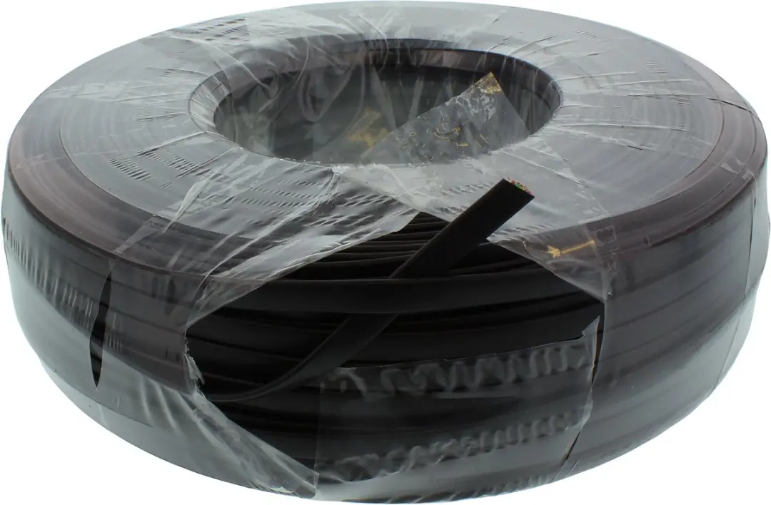 InLine 6-aderig Modulaire Kabel 100m - Zwart