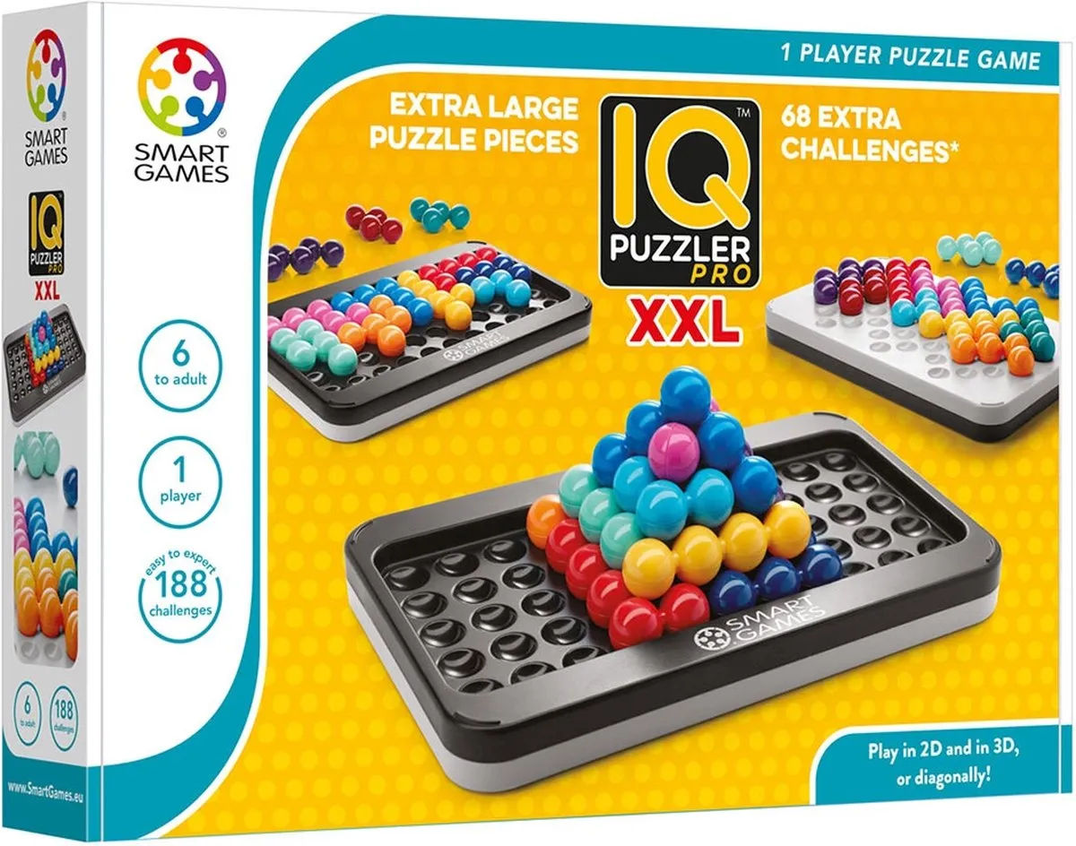SmartGames IQ Puzzler Pro XXL SG 455 XXL - 188 Puzzels