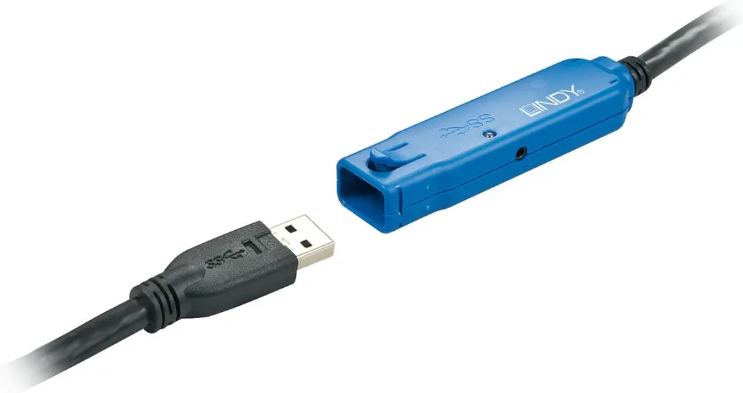 Lindy USB 3.0 Aktivverlenging Pro 10m - Zwart
