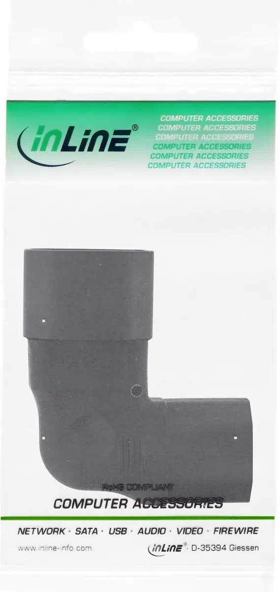 InLine C13-C14 Stroomadapter - Zwart