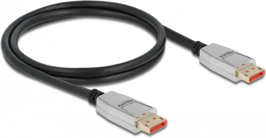 Delock DisplayPort Kabel 8K 60Hz 1m - Zwart