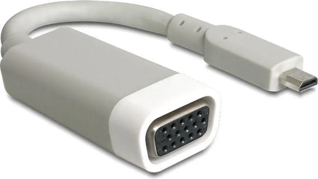 Delock Micro HDMI naar VGA Adapter 0,15m - Grijs