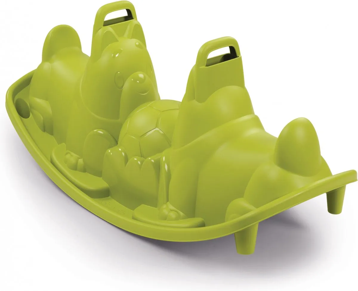 Smoby Schommel Hond Groen 115x49,5x50,7cm