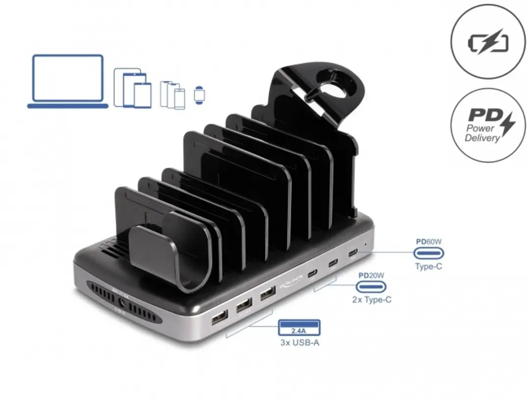 Delock USB Laadstation 18429