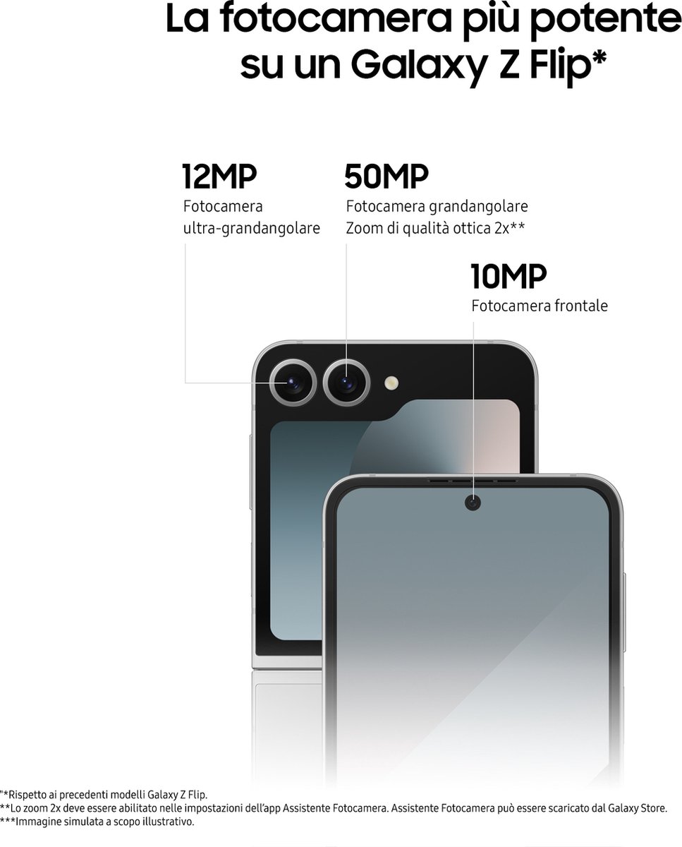 Samsung Galaxy Z Flip6 - 256GB - Silver Shadow