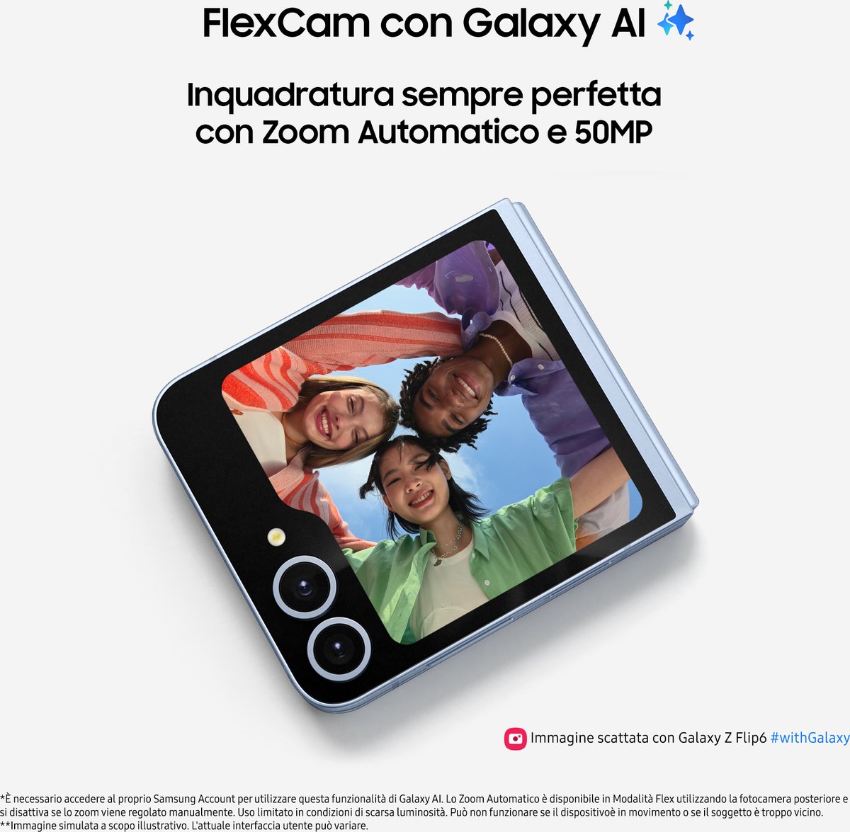 Samsung Galaxy Z Flip6 - 256GB - Silver Shadow