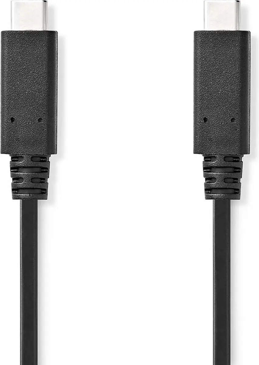 Nedis USB-C Kabel CCGL64750BK10 - 240W 8K@30Hz 20Gbps - 1m - Antraciet