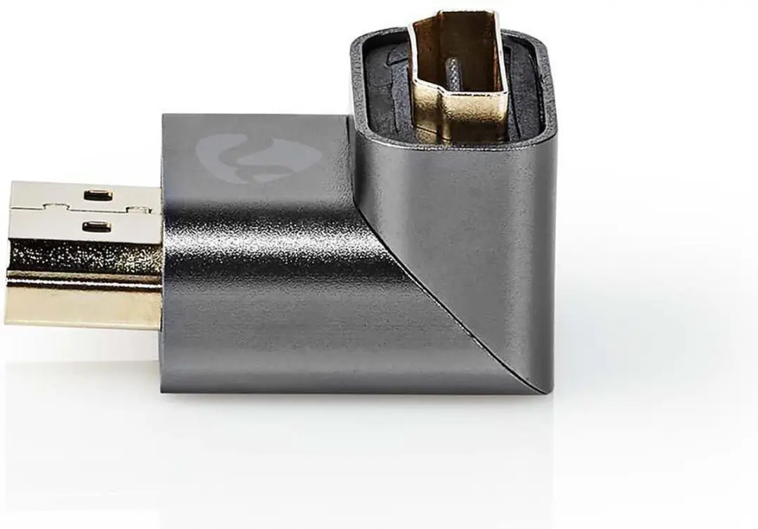 Nedis HDMI 90° Adapter CVTB34901GY - Verguld - Aluminium