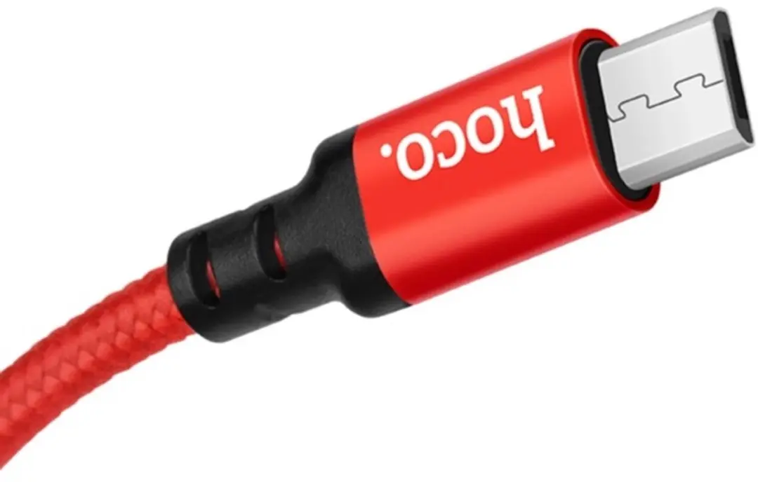 Hoco USB naar Micro USB Kabel - 2m - Rood