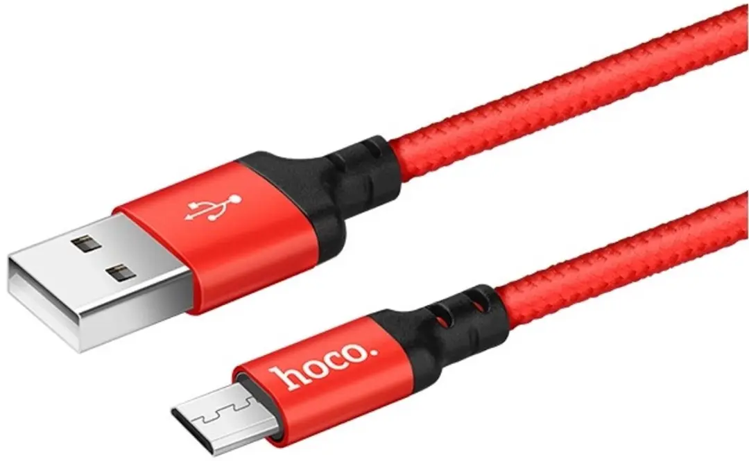 Hoco USB naar Micro USB Kabel - 2m - Rood