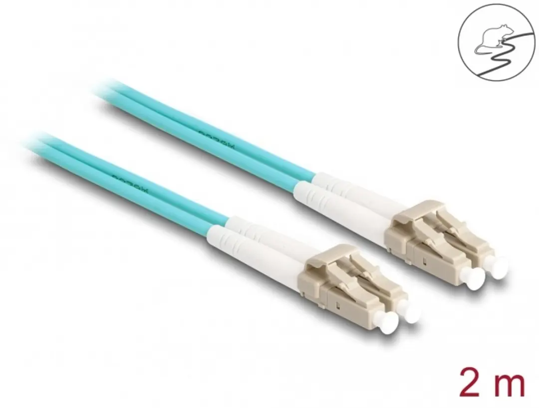 Delock LC Duplex OM3 2m Glasvezelkabel