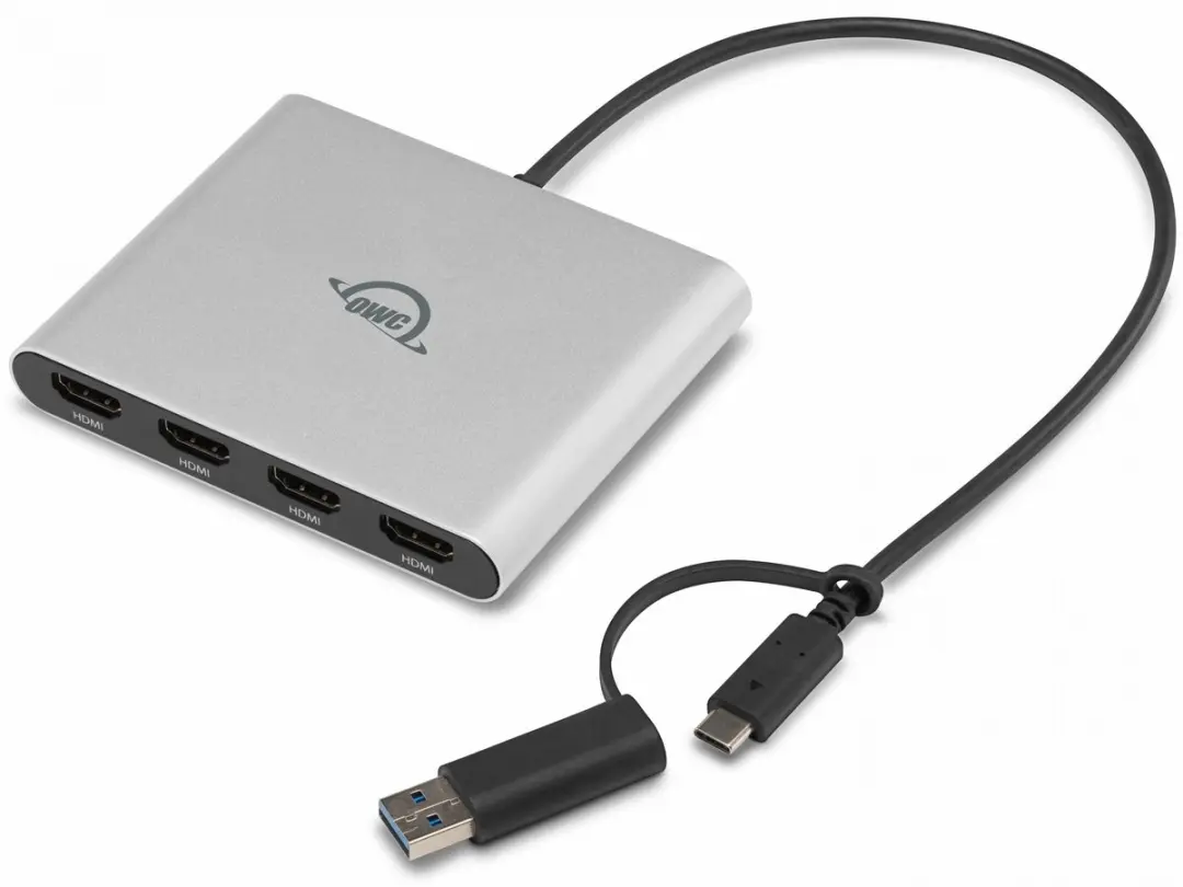 OWC USB-C Quad HDMI 4K DisplayLink Adapter 90W