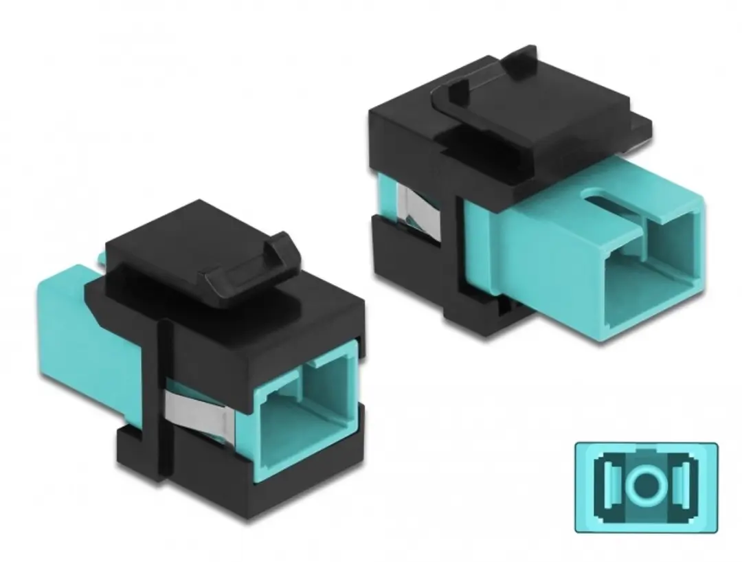 Delock Keystone Module SC Simplex Aqua/Zwart