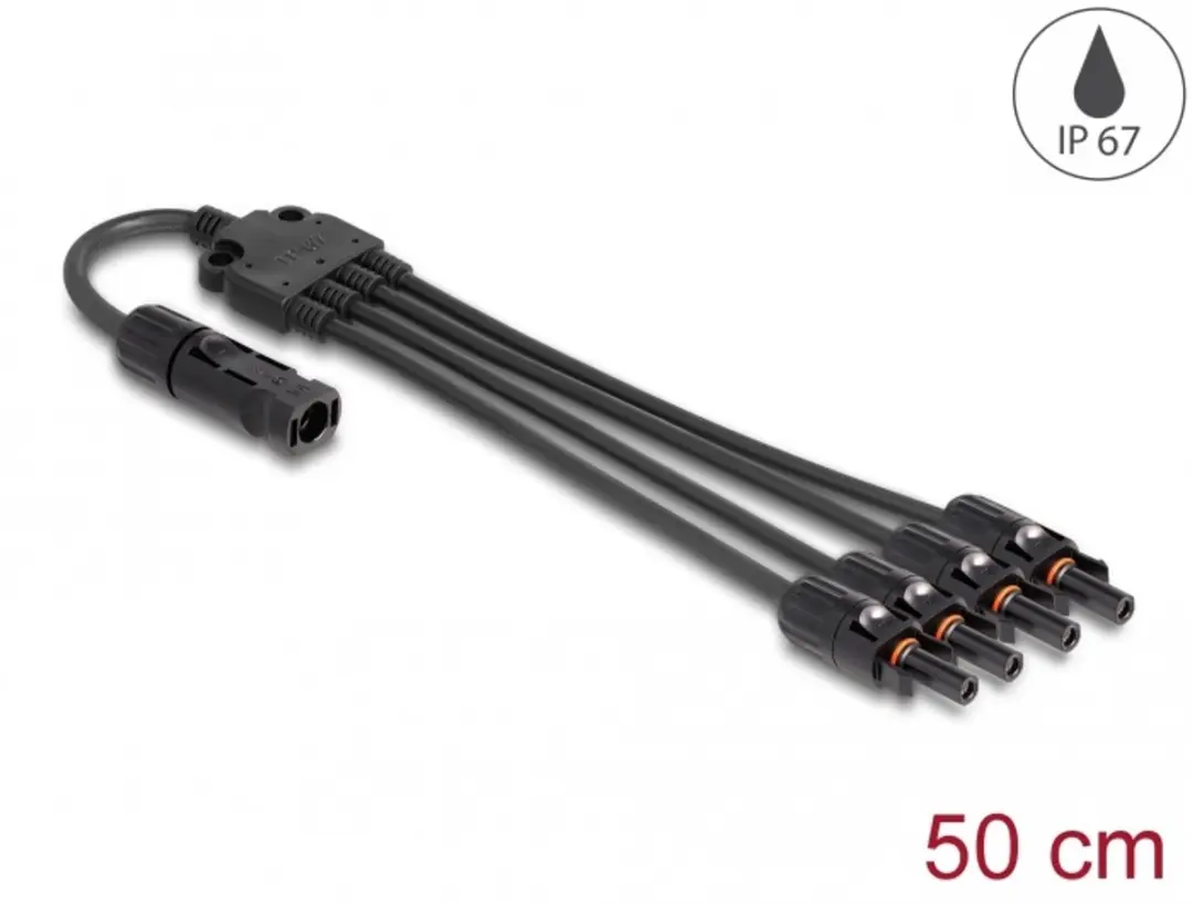 Delock DL4 Solar Splitterkabel 1xM naar 4xV