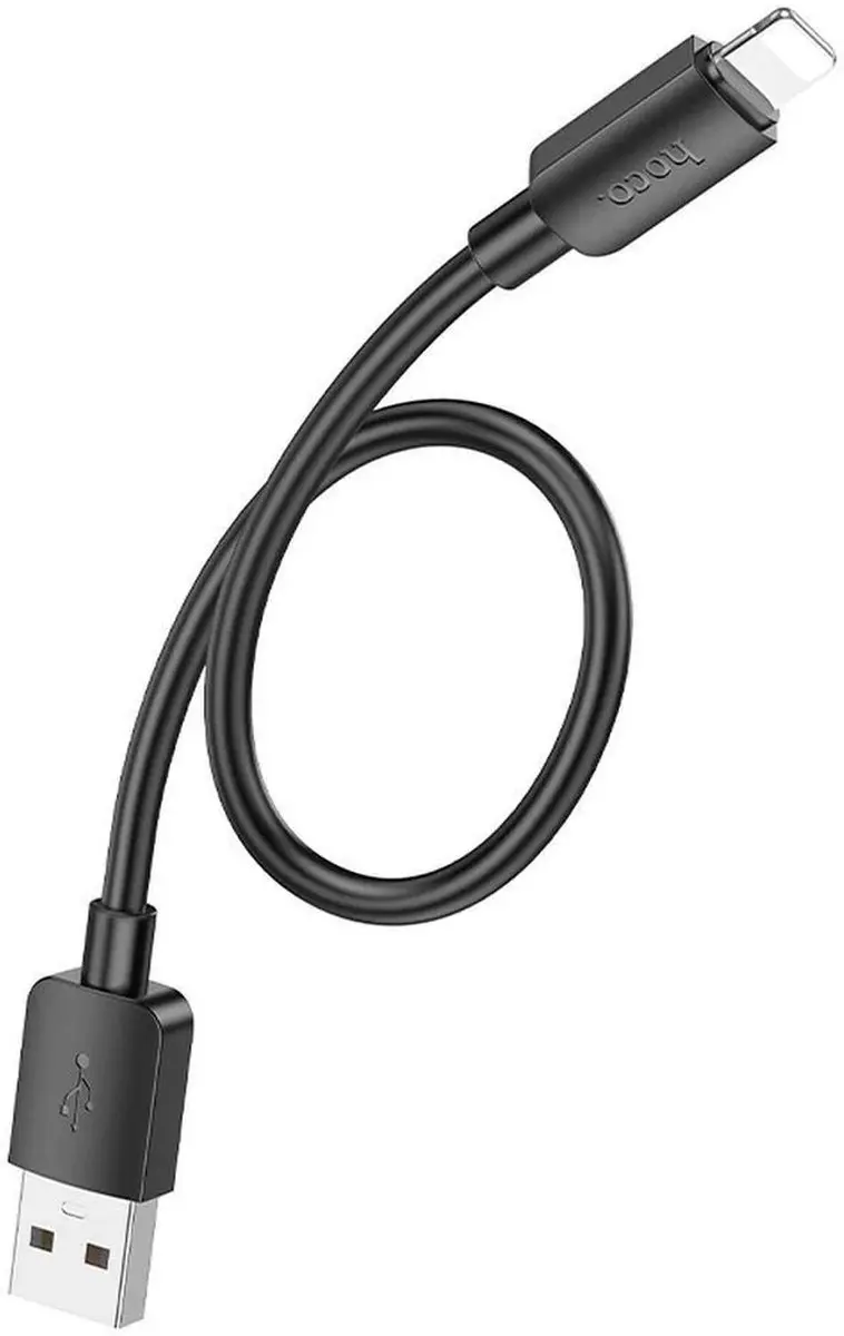 Hoco X96 USB-C naar Lightning Laadkabel 12W PD - 0,25m - Zwart