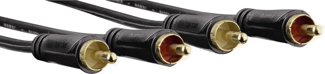 Hama Audiokabel 2x Cinch 1.5m - Zwart