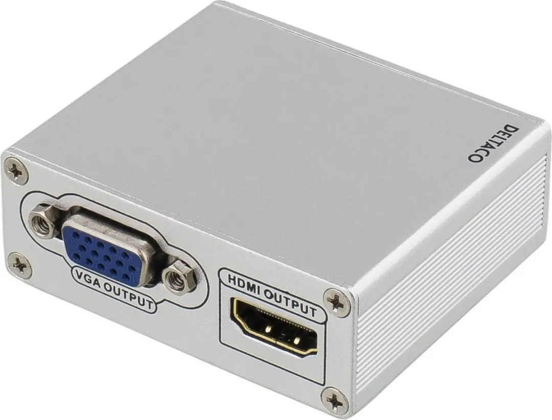Deltaco DP-MULTI3 Thunderbolt-adapter - 1080P - Grijs