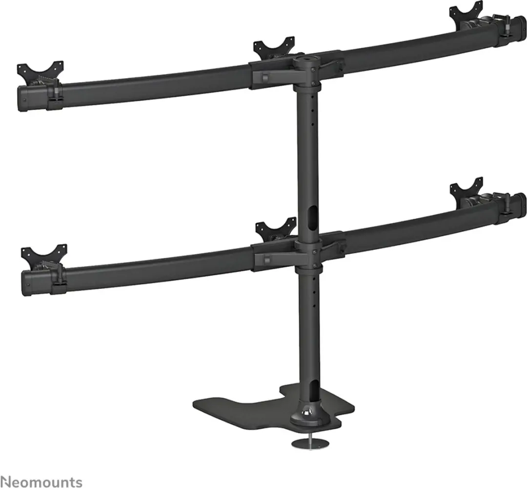 Neomounts FPMA-D700DD6 Full Motion Monitorstandaard 6x 10-27" - Zwart - afbeelding 6 van 6