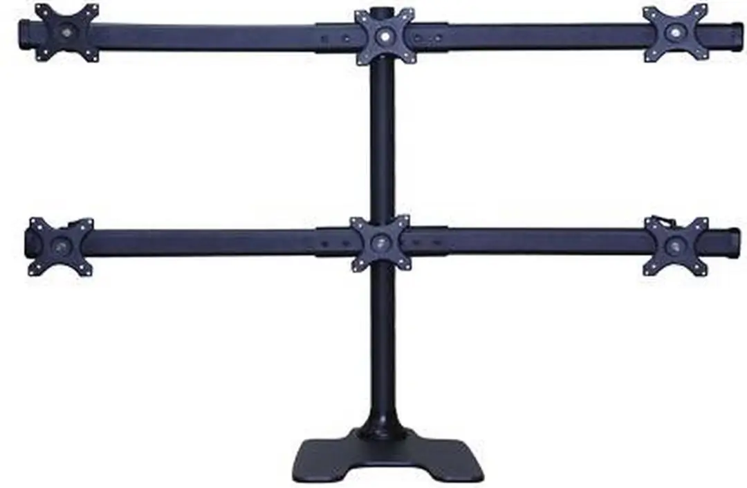 Neomounts FPMA-D700DD6 Full Motion Monitorstandaard 6x 10-27" - Zwart