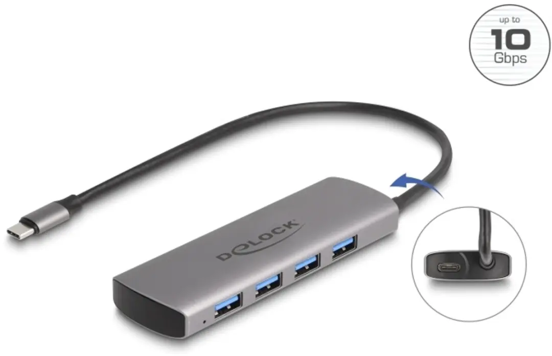 Delock USB 10Gbps 4-Port Hub