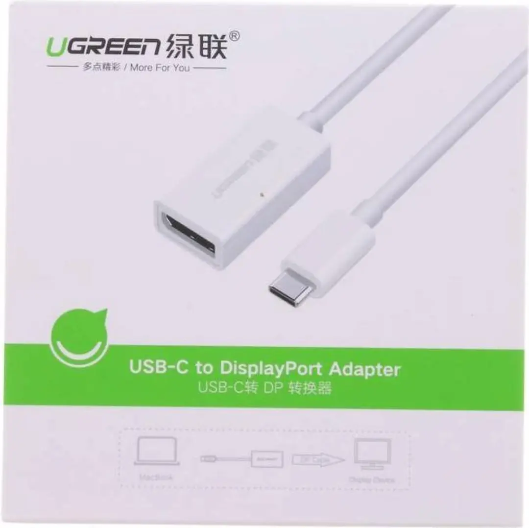 Ugreen USB-C naar DisplayPort Converter KABELMULTI84372501 - Wit