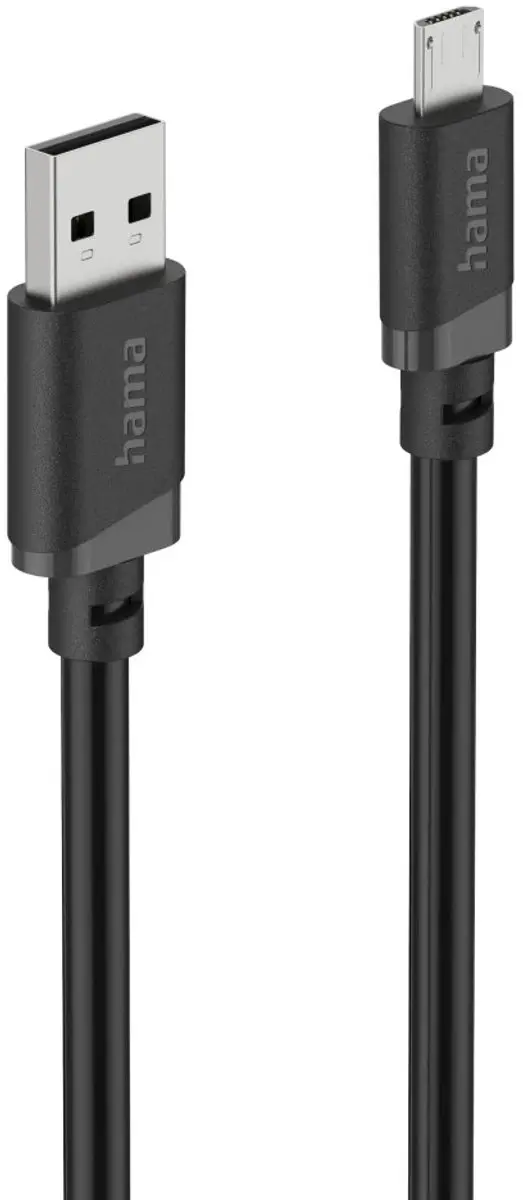 Hama 00201805 USB-kabel USB 2.0 A-microA 3m - Zwart
