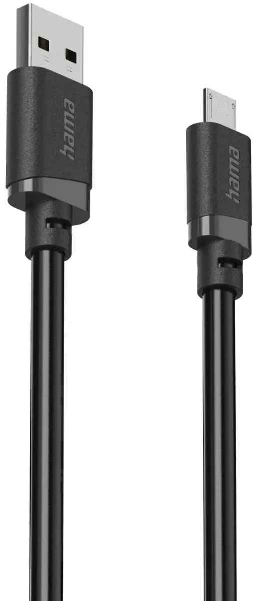 Hama 00201805 USB-kabel USB 2.0 A-microA 3m - Zwart