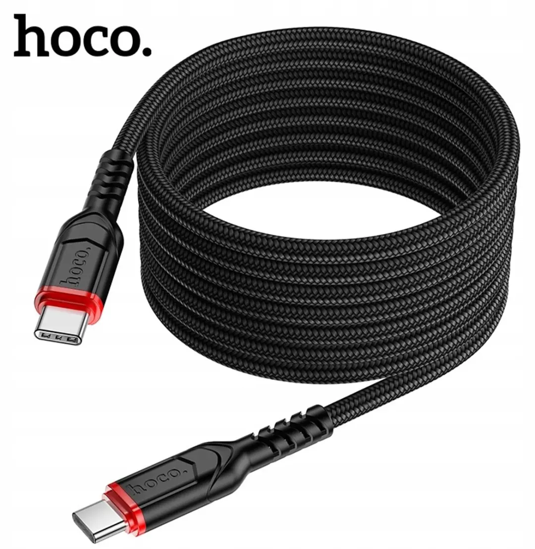 Hoco X59 Victory USB-C naar USB-C Kabel 60W PD 2m - Rood