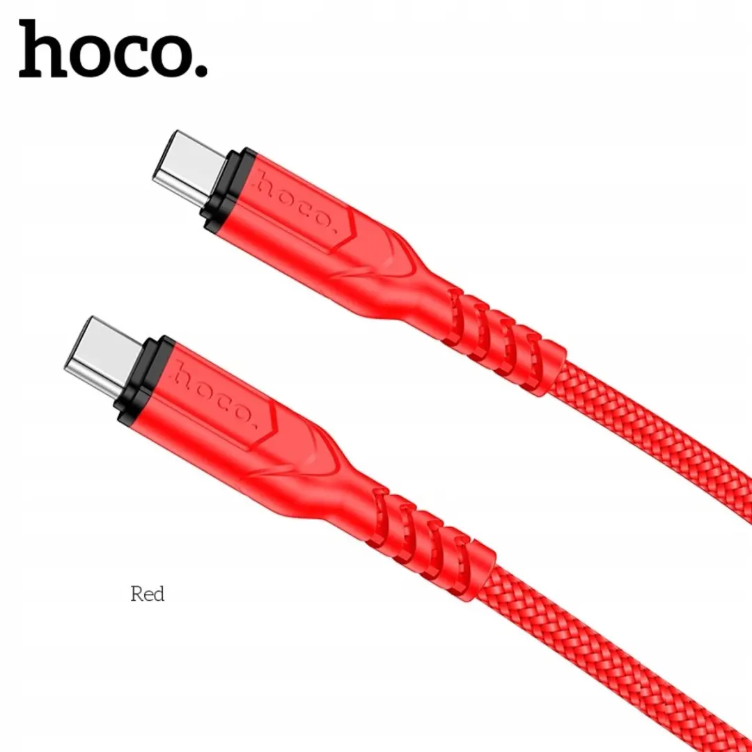 Hoco X59 Victory USB-C naar USB-C Kabel 60W PD 2m - Rood