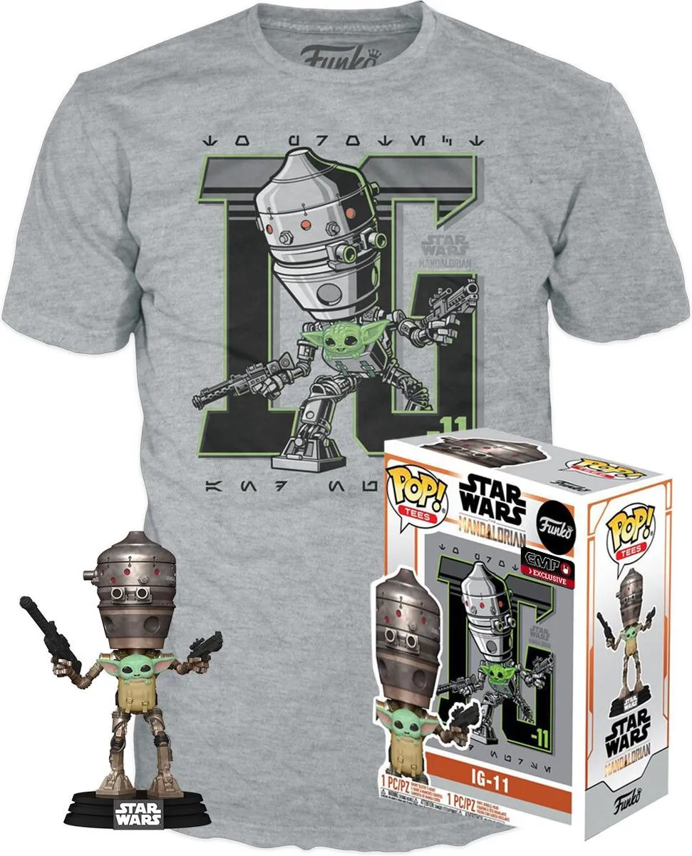 Funko Pop! Star Wars IG-11 met The Child - Maat M - Grijs/Multicolor