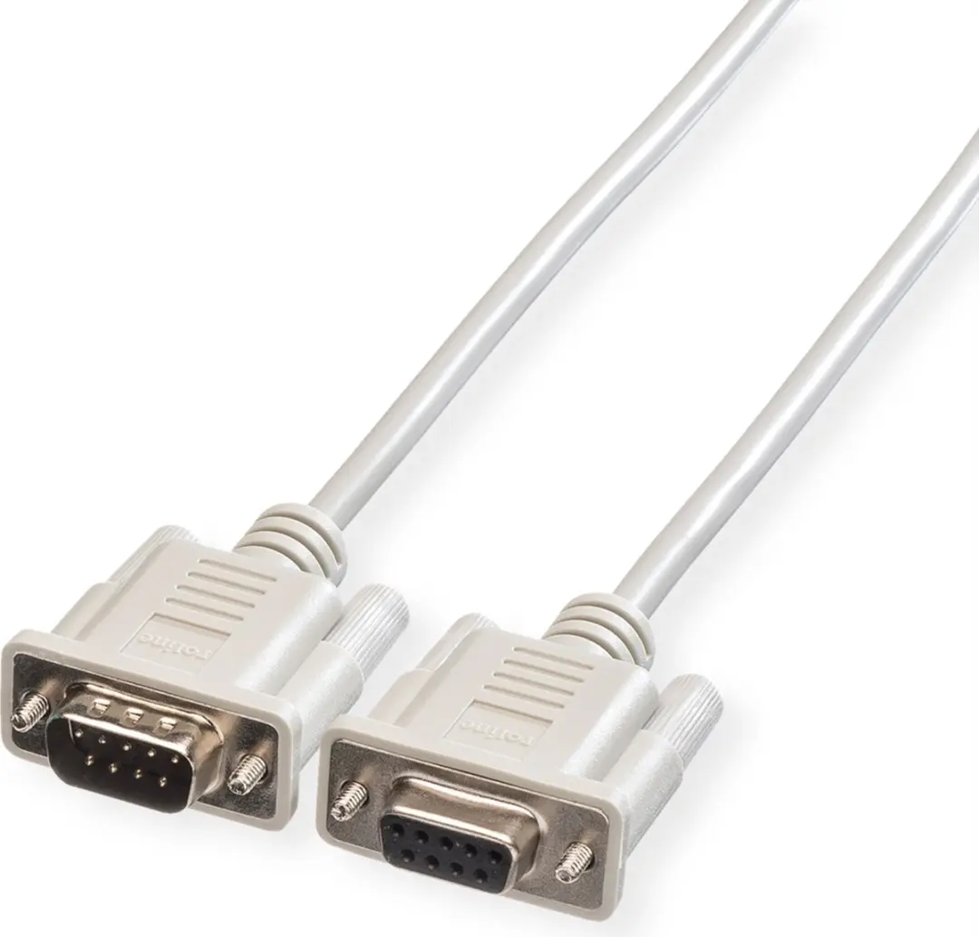 Roline RS232 9-polig M/F Kabel 1,8m - Grijs - afbeelding 6 van 6