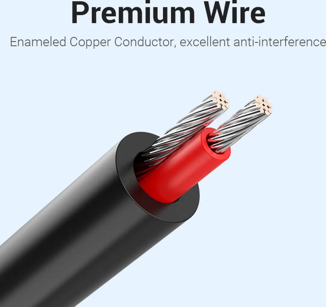 Vention BCLBI Audiokabel 3m TRRS naar 2xRCA - Zwart - afbeelding 6 van 6