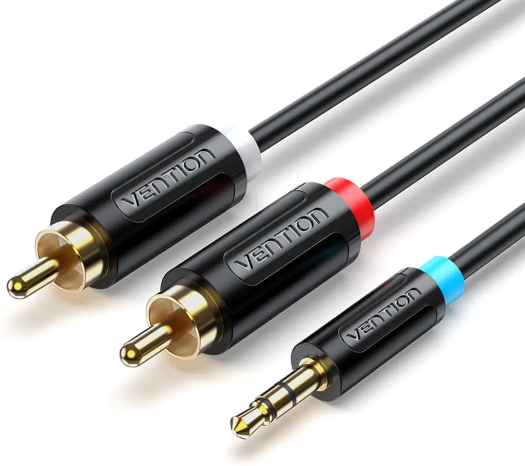 Vention BCLBI Audiokabel 3m TRRS naar 2xRCA