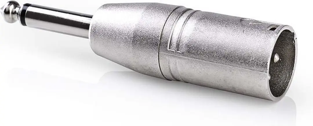 Nedis XLR-Adapter 3-Pins Male 6,35mm Male - 10 Stuks