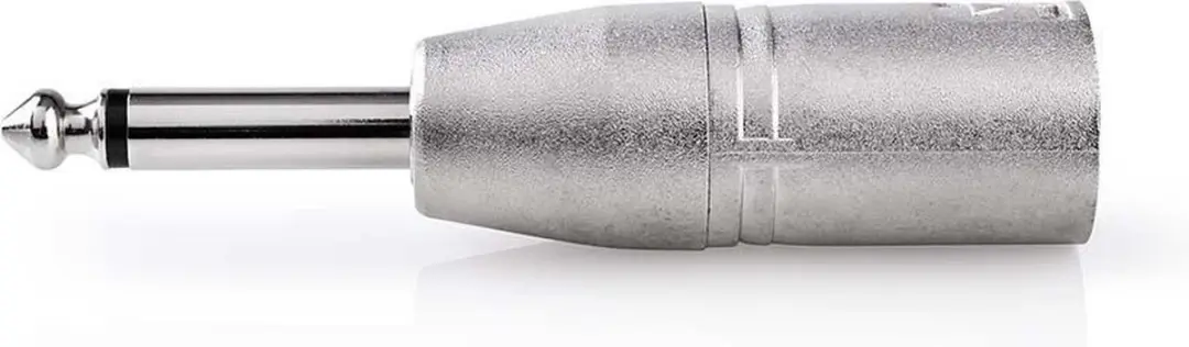 Nedis XLR-Adapter 3-Pins Male 6,35mm Male