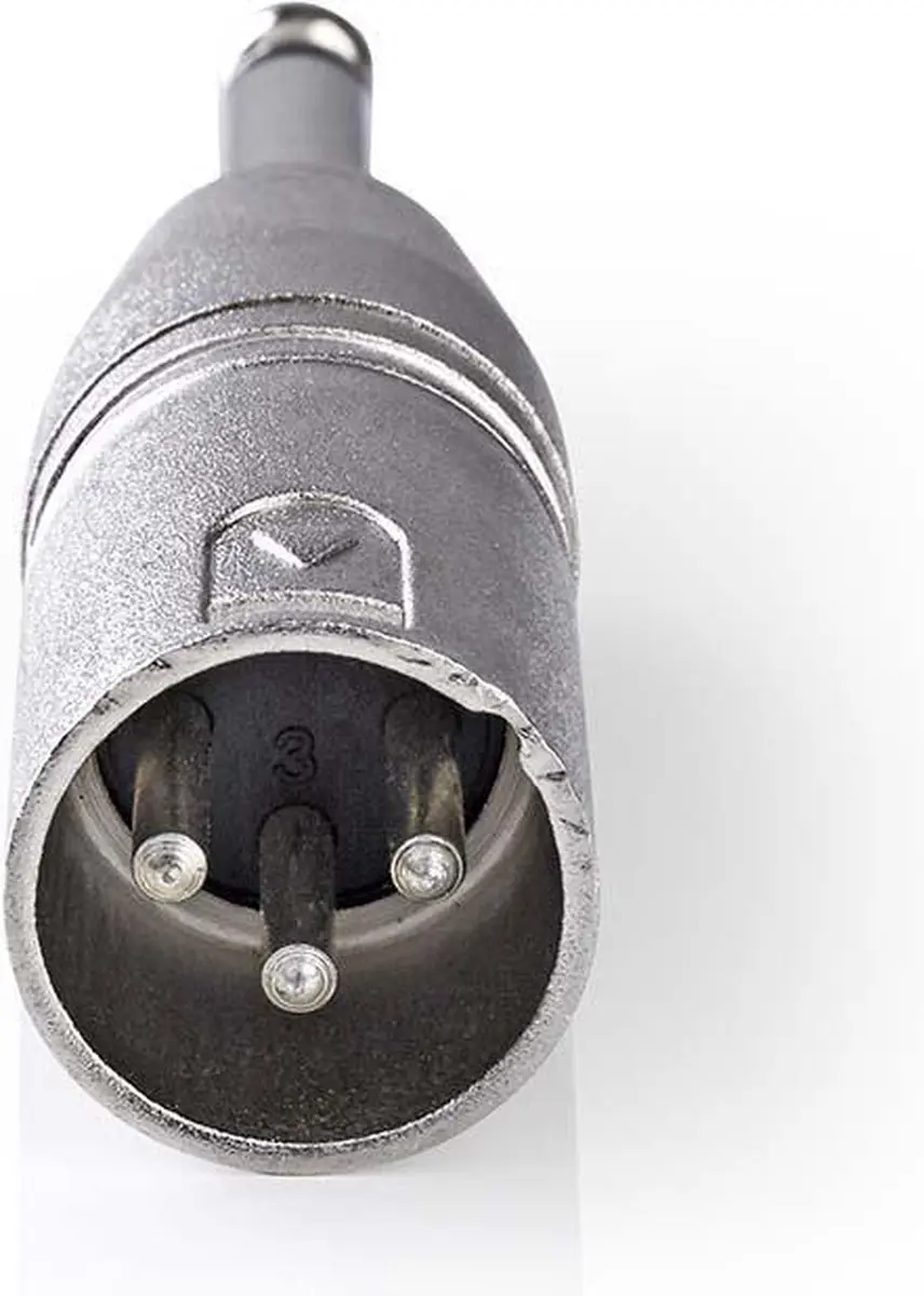 Nedis XLR-Adapter 3-Pins Male 6,35mm Male - 10 Stuks