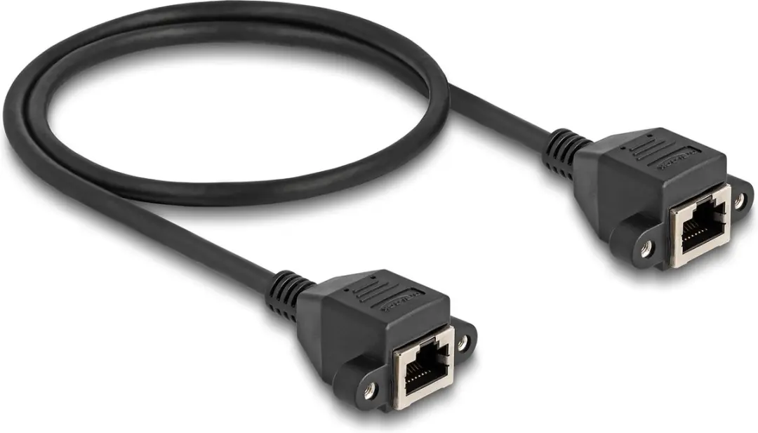 Delock RJ50 Kabel female-female S/FTP 0.5m - Zwart